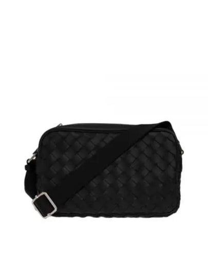 Classic Intrecciato Small Camera Cross Bag Black - BOTTEGA VENETA - BALAAN 2