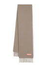 Fringe Wool Scarf Khaki Green - ACNE STUDIOS - BALAAN 1