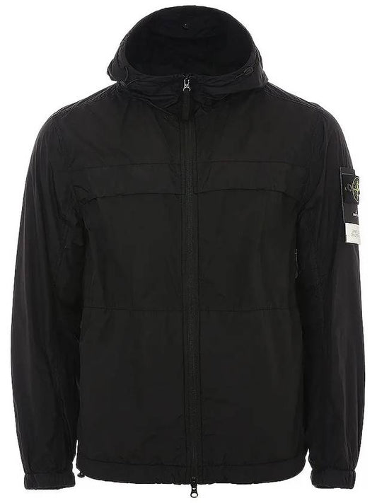 Garment Dyed Crinkle Reps R-Nylon Jacket Black - STONE ISLAND - BALAAN 2