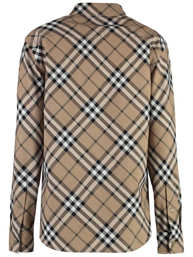 Burberry Checked Cotton Shirt - BURBERRY - BALAAN 2