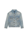 Oversized Fit Denim Jacket Sky Blue - SAINT LAURENT - BALAAN 2