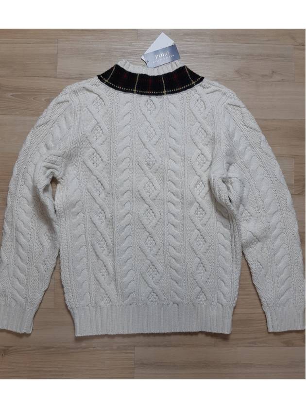 Plaid trim PLAID TRIM cricket sweater 100 - POLO RALPH LAUREN - BALAAN 10