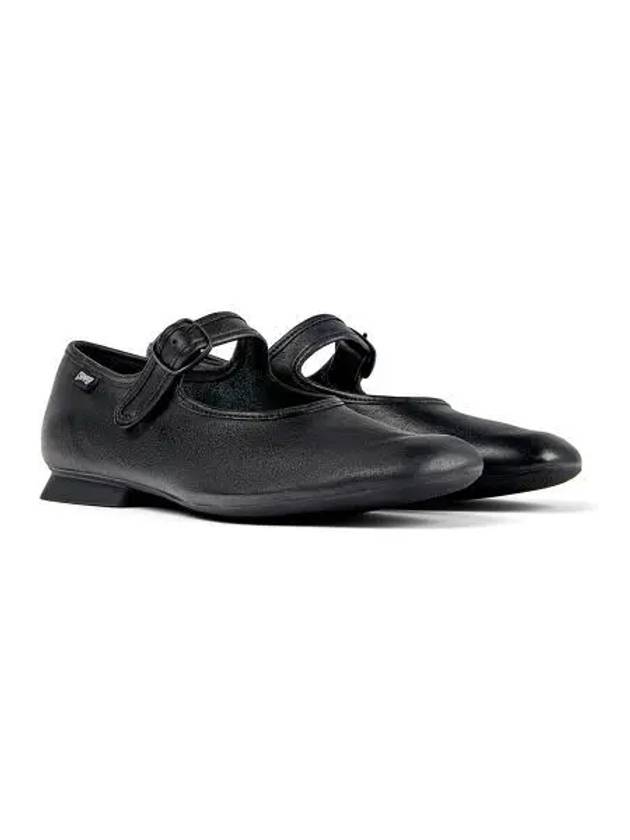 Casi Myra Leather Mary Jane Flat Shoes Black - CAMPER - BALAAN 2