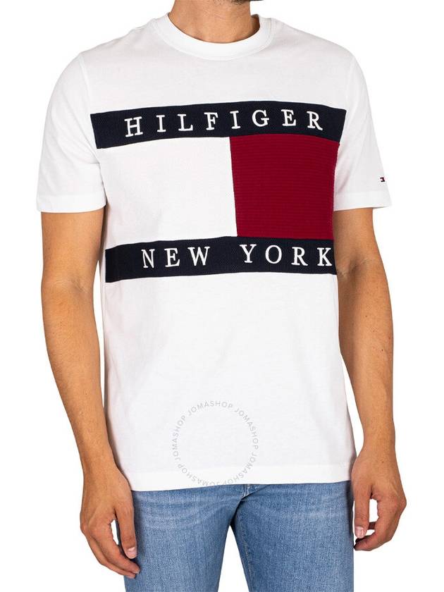 Tommy Hilfiger Structure Flag Print T-Shirt, Size Large - TOMMY HILFIGER - BALAAN 1