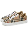 Vintage Check and Leather Sneakers Archive Beige - BURBERRY - BALAAN 4