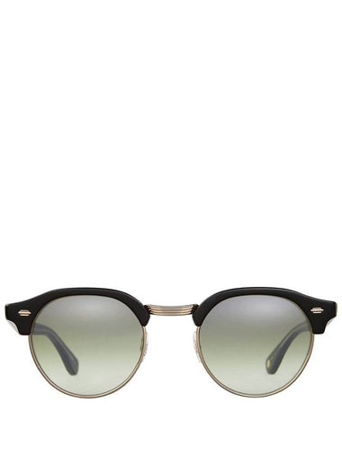 Garrett Leight OAKWOOD SUN Black-Gold/Olive Layered Mirror - GARRETT LEIGHT - BALAAN 1