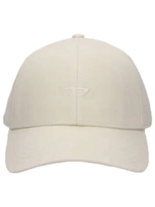 Run wash logo embroidered ball cap cream hat - DIESEL - BALAAN 1