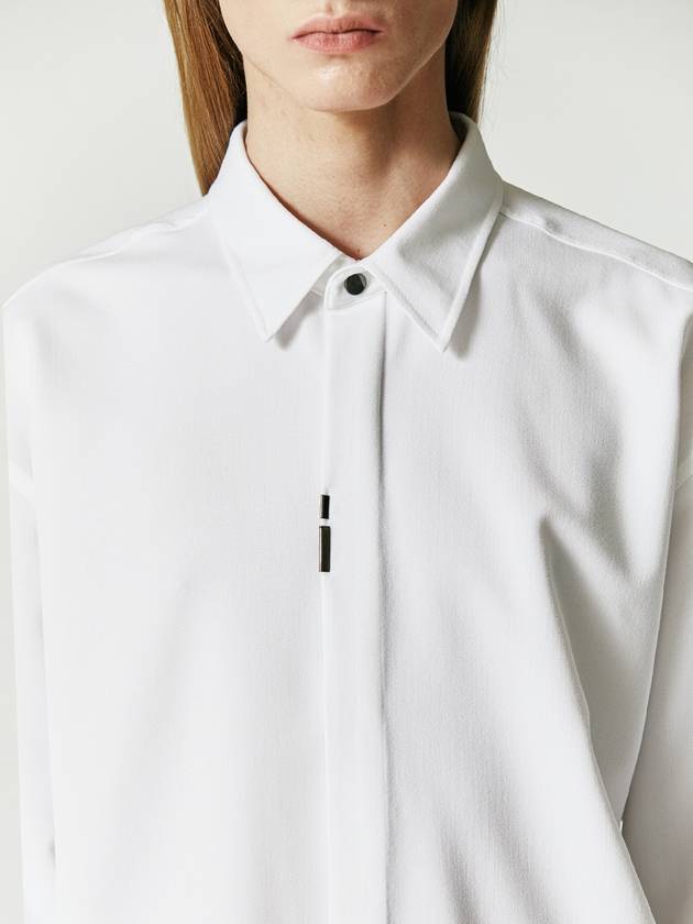 Vertical tip basic shirt relaxed fit white - S SY - BALAAN 3