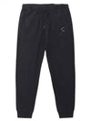 Light Fleece Utility Track Pants Black - CP COMPANY - BALAAN 1