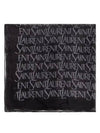 Logo Square Large Scarf Black - SAINT LAURENT - BALAAN 2