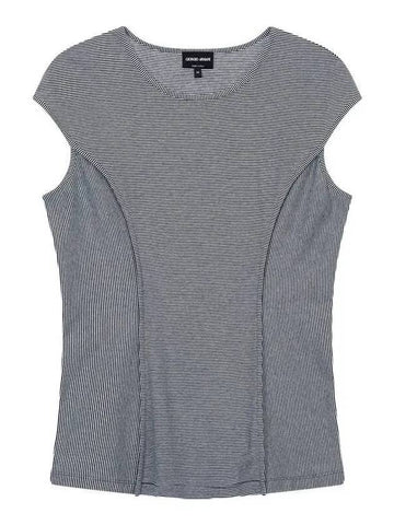 Women s Seam Detail Sleeveless Top Black - GIORGIO ARMANI - BALAAN 1