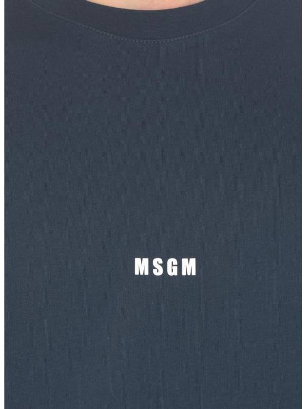 Micro Logo Long Sleeve T-Shirt Navy - MSGM - BALAAN 6