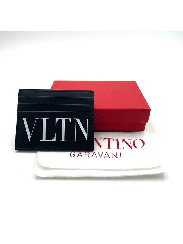 VLTN Logo Card Wallet Black - VALENTINO - BALAAN 9