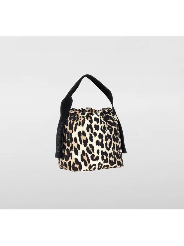 Tech Leopard Pouch Tote Bag - GANNI - BALAAN 3