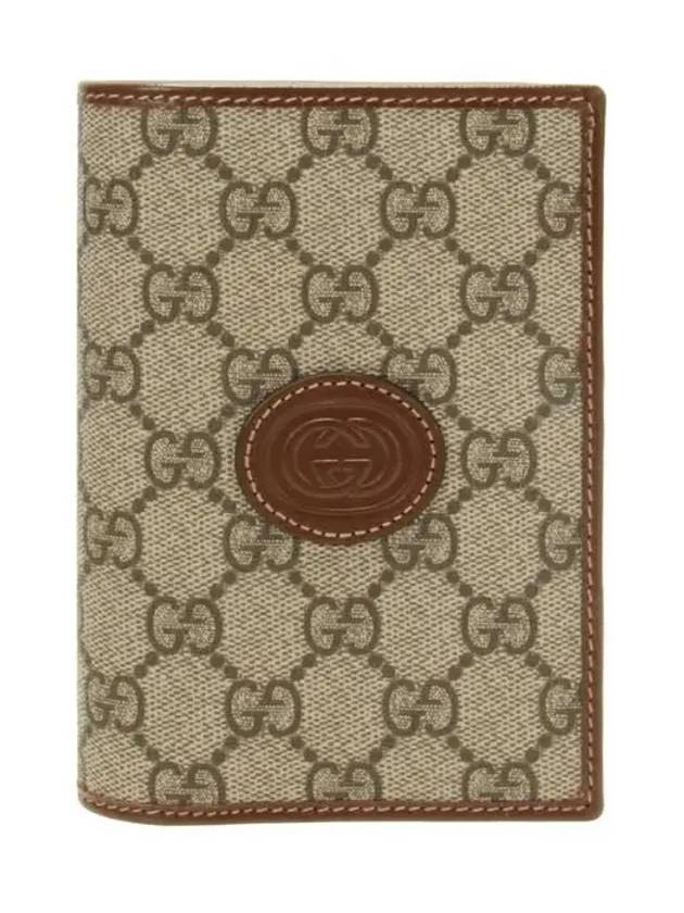 Interlocking G Superme Canvas Passport Wallet Beige - GUCCI - BALAAN 2