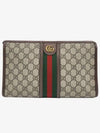 Ophidia GG Clutch Bag Beige Ebony - GUCCI - BALAAN 3