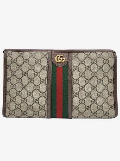 Ophidia GG Clutch Bag Beige Ebony - GUCCI - BALAAN 2