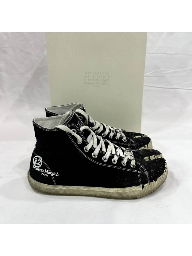 42 Margiela Paint Tabi Canvas Sneakers High - MAISON MARGIELA - BALAAN 7