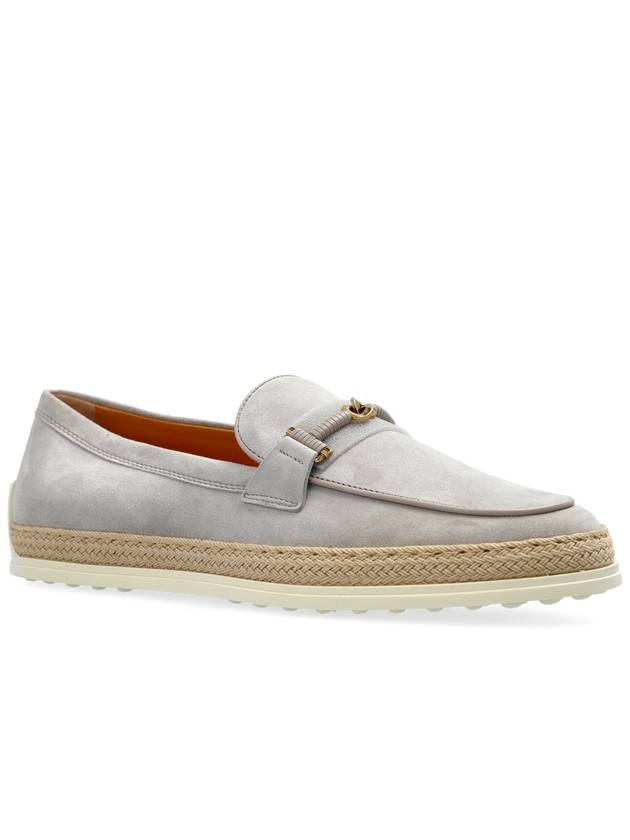 Tod’s Suede Shoes Type Loafers, Women's, Grey - TOD'S - BALAAN 4