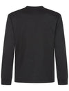 Cotton Jersey Long Sleeve T Shirt Black - STONE ISLAND - BALAAN 4