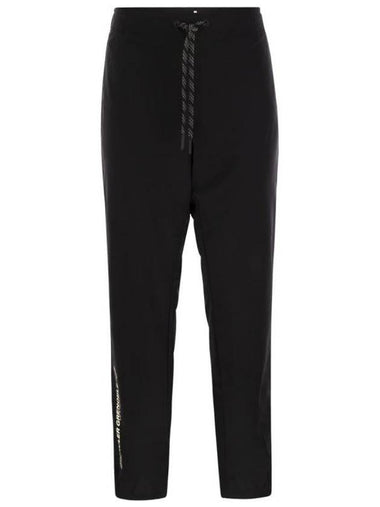 Grenoble logo print drawstring track pants black - MONCLER - BALAAN 1