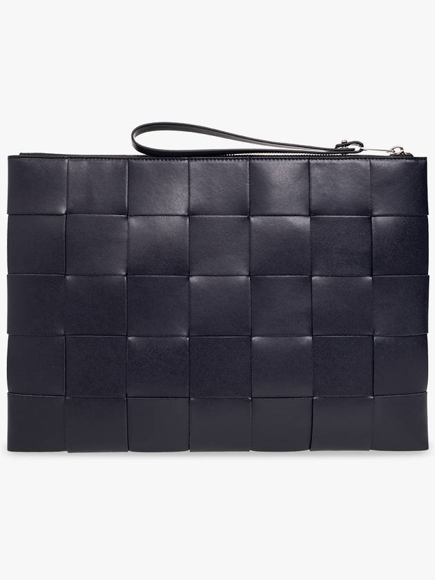 Intrecciato Strap Clutch Dark Navy - BOTTEGA VENETA - BALAAN 4