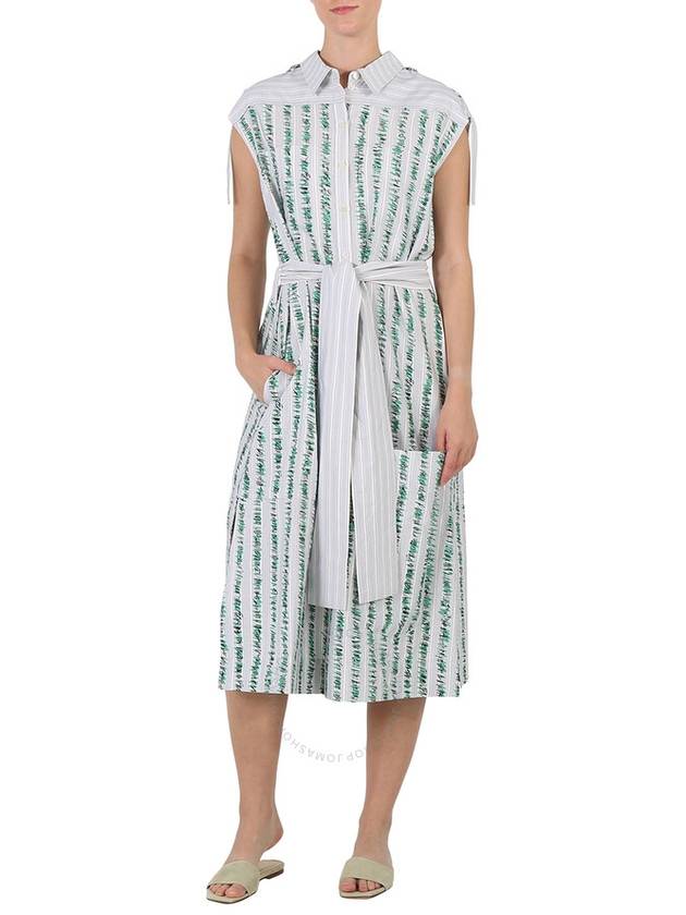 Burberry Ladies Scribble Stripe Cotton Shirt Dress, Brand Size 8 (US Size 6) - BURBERRY - BALAAN 2