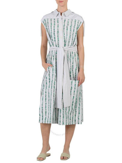 Burberry Ladies Scribble Stripe Cotton Shirt Dress, Brand Size 8 (US Size 6) - BURBERRY - BALAAN 2