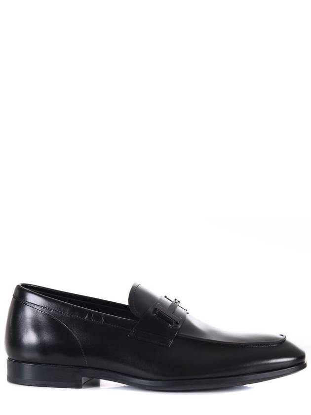 Double T Leather Loafers Black - TOD'S - BALAAN 6