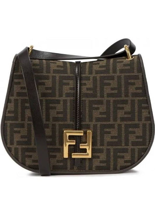 FF Logo Medium Shoulder Bag Brown - FENDI - BALAAN 2