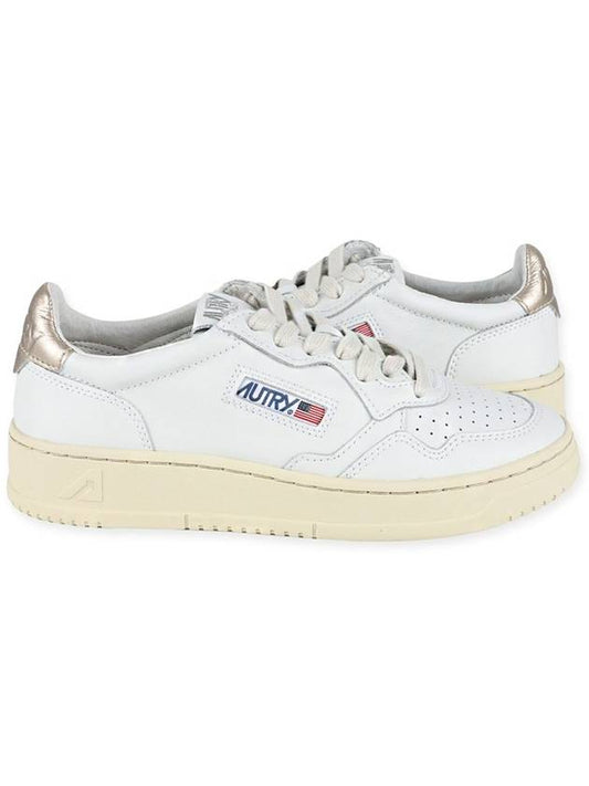 Medalist Goatskin Low Top Sneakers Gold White - AUTRY - BALAAN 2