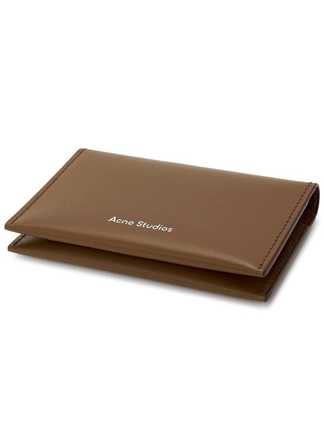 Logo Bifold Card Wallet Brown - ACNE STUDIOS - BALAAN 4