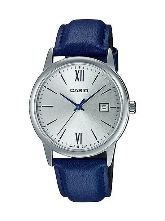 Men's Leather Wrist Watch MTPV002L2B3 - CASIO - BALAAN 1