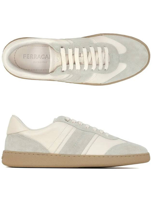 Signature Low Top Sneakers Mascarpone - SALVATORE FERRAGAMO - BALAAN 2