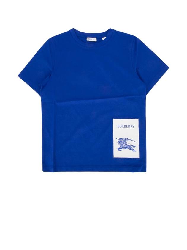 Kids EKD Short Sleeve T-Shirt Blue - BURBERRY - BALAAN 1