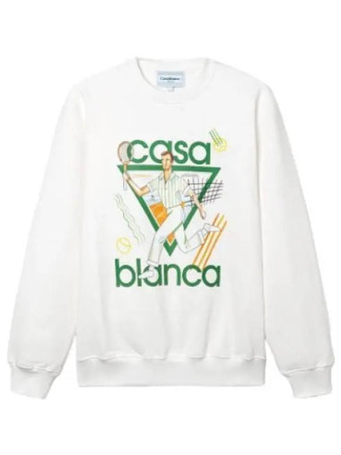 Le Joux printed unisex sweatshirt off white - CASABLANCA - BALAAN 1