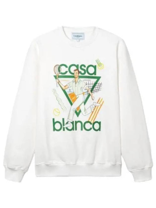 Le Joux Printed Unisex Sweatshirt Off White T Shirt - CASABLANCA - BALAAN 1