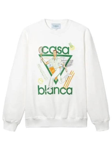 Le Joux Printed Unisex Sweatshirt Off White T Shirt - CASABLANCA - BALAAN 1