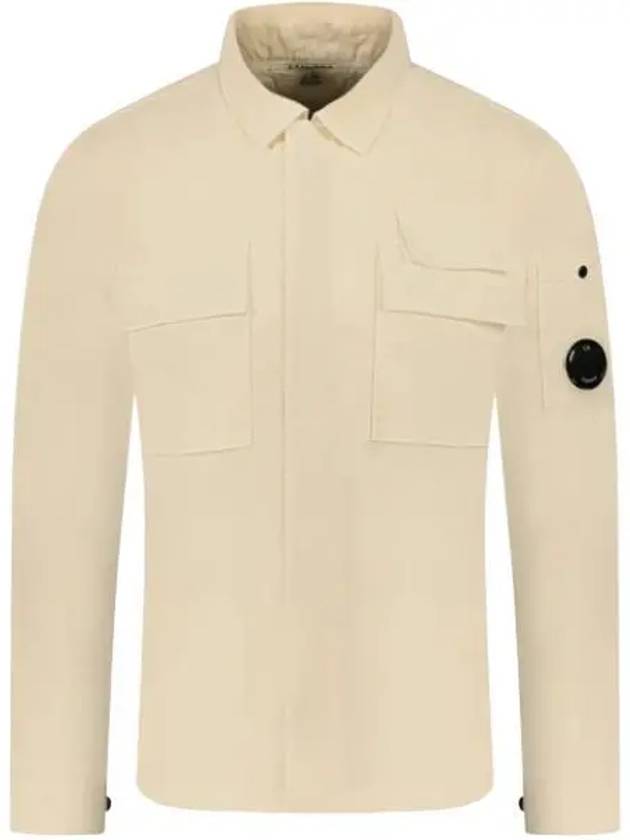 Gabardine Long Sleeve Shirt Beige - CP COMPANY - BALAAN 2