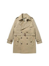 Belted Double Trench Coat Beige - SOLEW - BALAAN 1