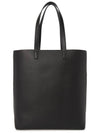 Logo Soft Leather Bold Tote Bag Black - SAINT LAURENT - BALAAN 6