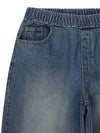 Retro rough wide banding denim pants SAND BLUE - WEST GRAND BOULEVARD - BALAAN 4