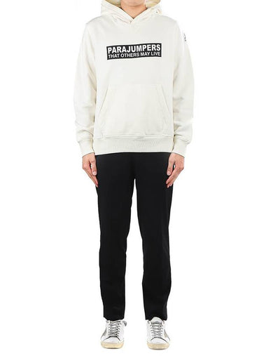 Box Logo Hoodie Off White - PARAJUMPERS - BALAAN 1