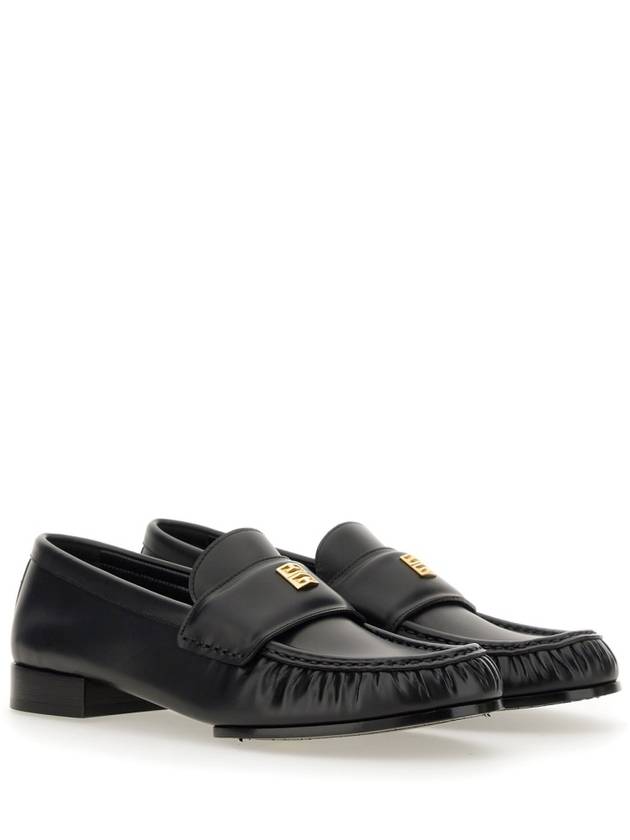 4G Leather Loafers Black - GIVENCHY - BALAAN 2