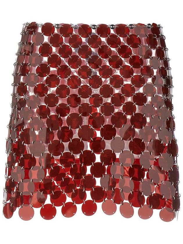 Rabanne Plastic Sequin Skirt - PACO RABANNE - BALAAN 1