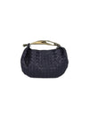 Sardin Chain Leather Tote Bag Navy - BOTTEGA VENETA - BALAAN 2