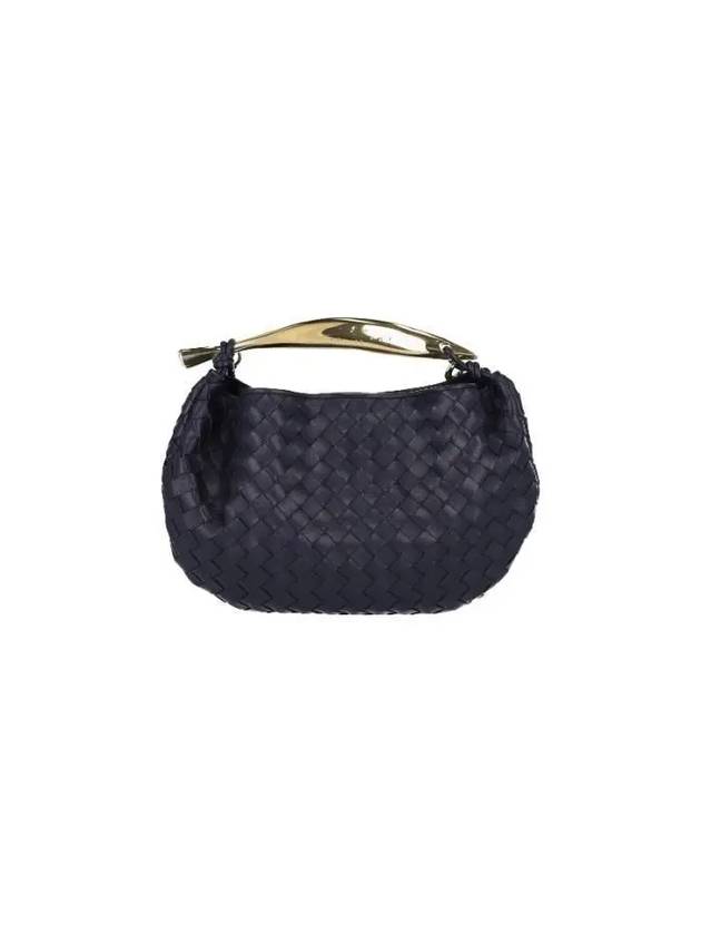 Sardin Chain Leather Tote Bag Navy - BOTTEGA VENETA - BALAAN 2