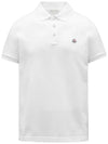 Logo Polo Shirt Optical White - MONCLER - BALAAN 3