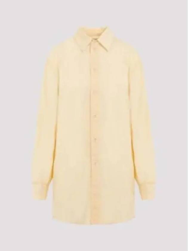 Women's GD Cotton Voile Fouled Shirt Yellow - LEMAIRE - BALAAN 2