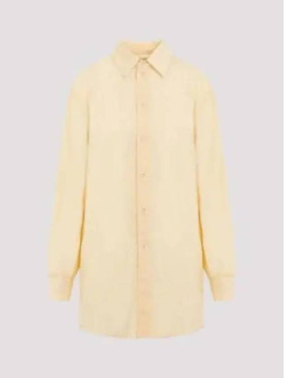 Women's GD Cotton Voile Fouled Shirt Yellow - LEMAIRE - BALAAN 2